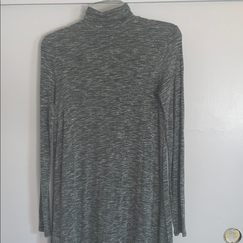 Turtleneck long sleeve dress